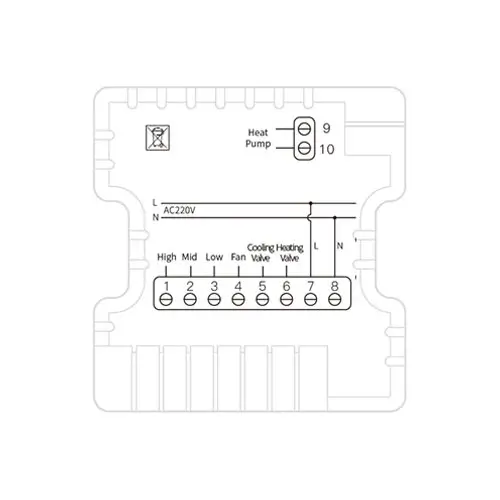 EB-001WAC Air Conditioning Thermostat Wiring