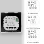 Wiring Diagram of the WiFi Smart Thermostat for Water Heating Electric Floor Heating and Boiler