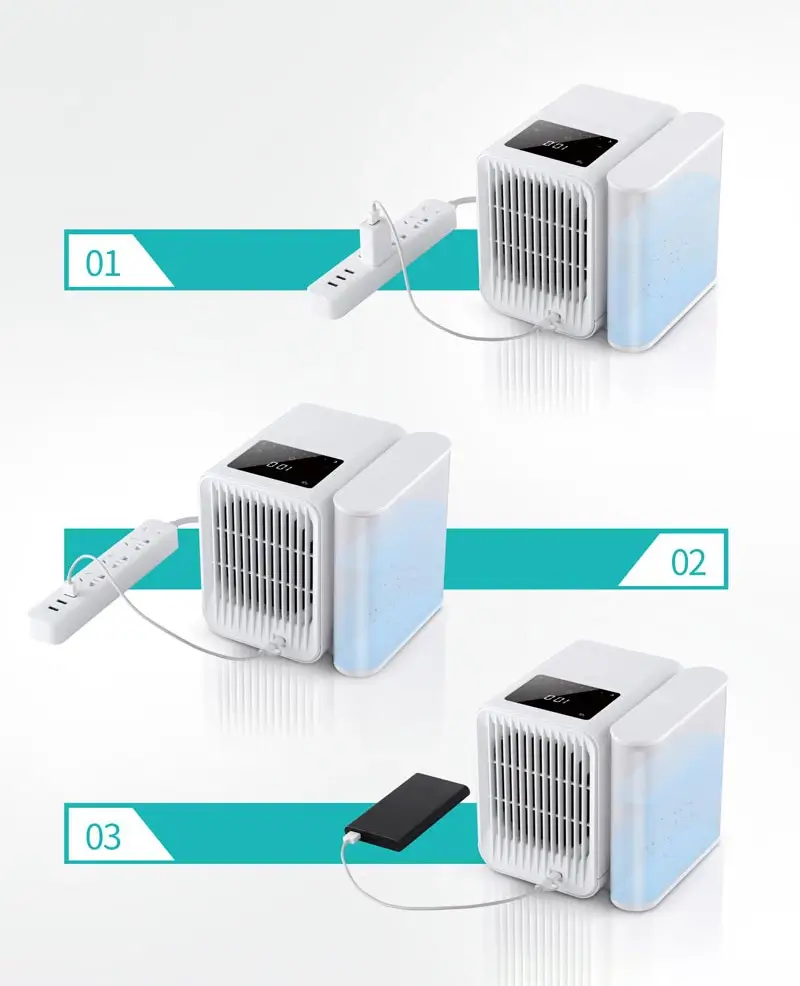 eBee Micro Air Conditioning With Multiple Power Supply Ways