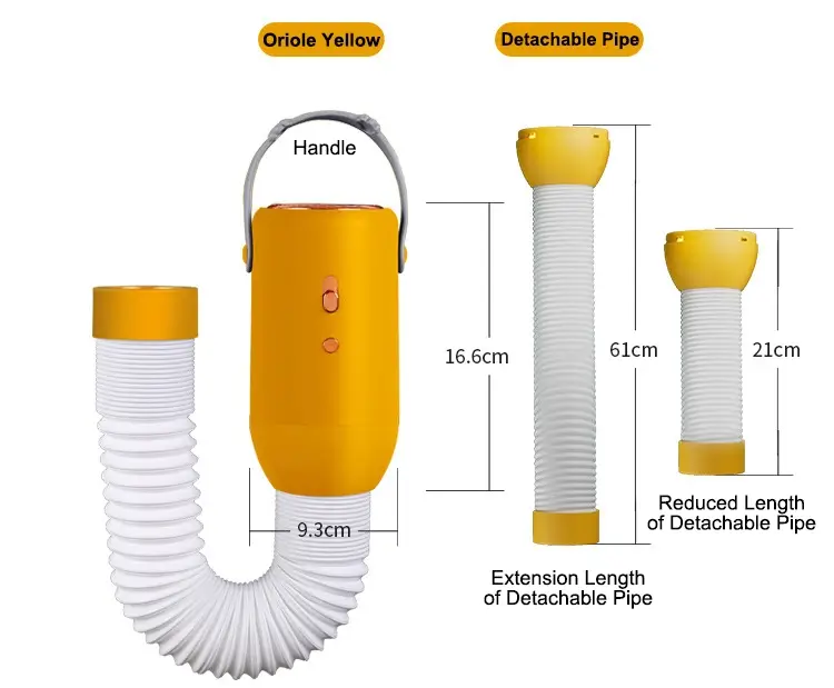 the Dimension of eBee Portable Heating Dryer