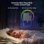 eBee Air Dehumidifier With Extremely Silent Sleep Mode 30 dB and 7 Color Ambient Light