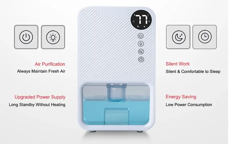 eBee Portable Air Dehumidifier With Minimalist Appearance Design