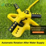 eBee 360 Degree Automatic Rotating Plastic Sprinkler Nozzle for Water Spray and Garden Lawn Irrigation